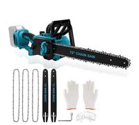 WingFly Motosierra Eléctrica 12 Pulgadas Compatible con Makita 18 V Batería, Brushless Motosierra de Mano, Motosierra Inalámbrica Portátil para Podar Árboles de Jardinería