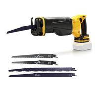 WingFly Sierra sable inalámbrica para Dewalt 18 V, 20 V batería, Sierra Alternativa profesional con 4 hojas, 3500 rpm, Sierra Recíproca Eléctrica con Velocidad Variable