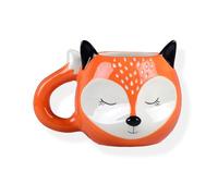Winkee Original - Taza de zorro dormido | La dulce taza de café y taza de té en grande | Taza XXL de aprox. 450 ml | Bonita taza de café | Regalo para cumpleaños, escolarización, Navidad, San Valentín