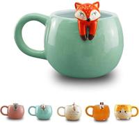 Winkee - Pet Friends Taza de Café | La dulce taza de café y taza de té en grande | Cute Coffee Mug | Taza grande de aprox. 350 ml | Regalo para cumpleaños, escolarización, Navidad, San Valentín