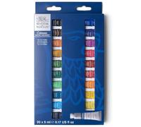 Winsor & Newton acuarela Cotman - Set de iniciación a la acuarela, 20 colores de 5 ml