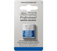 Winsor & Newton Acuarela Profesional - Pintura de Acuarela, Alta Luminosidad, Resistente a la Luz, Calidad de Archivo, 1/2 Godet, Color Azul Winsor (Matiz Roja)