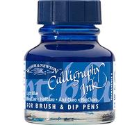 Winsor & Newton Calligraphy Ink Tinta para Caligrafía, Azul (Light Blue), 30ml