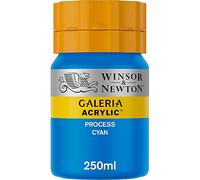 Winsor & Newton Galería - Pintura Acrílica , 250 ml, Azul (Process Cyan)