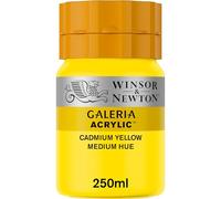 Winsor & Newton Galería Pintura Acrílica, Amarillo (Cadmium Yellow Medium Hue), 250 ml, 250