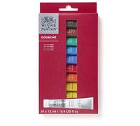 Winsor & Newton Gouache, Set iniciación de 10 tubos de 12ml, colores surtidos