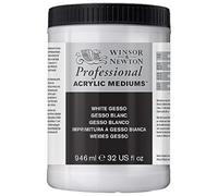 Winsor & Newton, imprimación acrílica, 3054920 White Gesso, bote de 946 ml