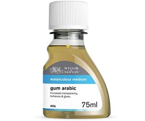 Winsor & Newton Médiums de Acuarela, Goma Arábiga, Frasco de 75 ml
