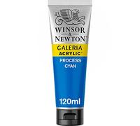 Winsor & Newton - Pintura Acrílica , 120 ml, Azul (Process Cyan)