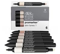 Winsor & Newton - Set de Rotuladores ProMarker, 6 Unidades, Tonos Piel Set 1