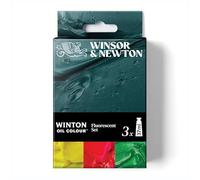 Winsor & Newton Winton - Set de tubos de pinturas al óleo, Colores Fluorescentes, 3x37ml