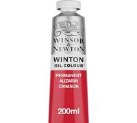 Winsor & Newton Winton - Tubo de Pintura al Óleo, 200 ML, Rojo (Carmesí Alizarina Permanente)