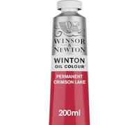 Winsor & Newton Winton - Tubo de Pintura al Óleo, 200 ML, Rojo (Laca Carmesí Permanente)
