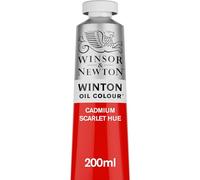 Winsor & Newton Winton - Tubo de Pintura al Óleo, 200 ML, Rojo (Tono escarlata de cadmio)