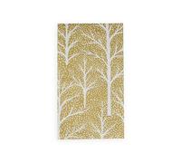 Winter Trees - Servilletas de toalla para invitados, color dorado y blanco, 15 unidades por paquete