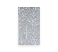 Winter Trees - Servilletas de toalla para invitados, color plateado y blanco, 15 unidades por paquete