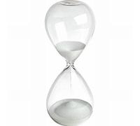Winterworm - Reloj de arena de colores de cristal grande para la decoración del hogar