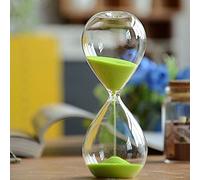 Winterworm - Reloj de arena de colores de cristal grande para la decoración del hogar