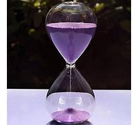 Winterworm - Reloj de arena de colores de cristal grande para la decoración del hogar