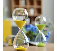 Winterworm - Reloj de arena de colores de cristal grande para la decoración del hogar