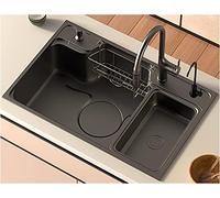 WIQUYBML Fregadero de Cocina de Acero Inoxidable con desagüe purificador y Kit de instalación para Cuarto de Servicio en balcón.