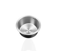 WIQUYBML Mini Fregadero de Cocina de Acero Inoxidable con escurridor y rebosadero para Espacios reducidos.