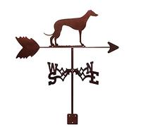 WIQUYBML Veleta con Forma de Perro, de Acero Inoxidable, para Techo, indicador de dirección, Ideal para cobertizos, Jardines y decoración de Patios.