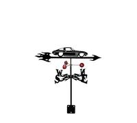 WIQUYBML Veleta, Indicadores de dirección del Viento de Metal, veletas con Silueta de velero de águila para decoración de cobertizos, Patios, Jardines y céspedes Exteriores (Coche).