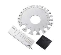 Wire Gauge Tool, Steel Thickness Gauge, Grabado Measuring Ruler High Strength, Portable Metal Sheet Gauge, Ideal para fabricación, Woodworking, Automotive, DIYers