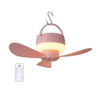 Wireless Ceiling Fan 1800mAh - PP 11x8.5cm USB Rechargeable 3 Speeds