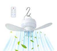 Wireless Ceiling Fan - USB Rechargeable Ceiling Fan with 11x8.5cm, 1800mAh