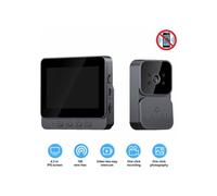 Wireless Visual Intercom, 4.3 Inch Wireless Video Doorbell, 2.4G WiFi Visual Doorbell with Night Vision and Camera