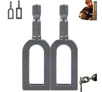 WireTwister resistente para taladro con vástago hexagonal de 1/4 pulgadas, torcido de alambre de hierro multifuncional con vástago hexagonal de 6 mm, herramienta de torsión de alambre para
