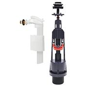 Wirquin 10724042 - Grifo de agua para inodoro completo con mecanismo de doble caza Aquacontrol y grifo flotador de alimentación lateral F90, color gris