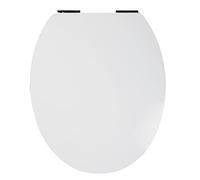 Wirquin 20723482 Diplomat - Tapa para inodoro (tapa fija, desenganchable y cierre lento), color blanco
