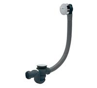 Wirquin 30724373 - Juego completo de vaciado de bañera con sifón Cobra, color negro