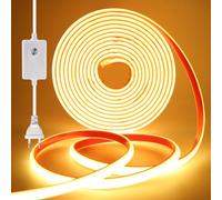 Wisada 288 LED/m tira de neón LED COB regulable CRI85+,IP65 resistente al agua,flexible,AC220-240V,recortable,diseño DIY,iluminación decorativa para el hogar y tiendas [6m, blanco cálido 3000K]
