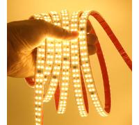 Wisada Tira LED 220 V 2835 SMD, 240 LEDs/m Impermeable IP65 Flexible adhesiva de doble cara DIY tira de luz para el hogar, fiesta al aire libre, jardín, dormitorio, cocina, boda