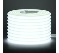 Wisada Tira LED COB 288 LEDs/m, AC220-240V impermeable flexible cortable mangueras LED neón FCOB CRI85+ 24M blanco 6000K uniforme sin puntos oscuros decoración para el hogar y tiendas