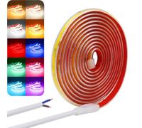 Wisada Tira LED COB de 240 LEDs/m, 220-240V impermeable flexible FCOB tira LED neón CRI85+ 4M blanco cálido 3000K uniforme sin puntos oscuros para decoración de dormitorios, armarios y cocinas