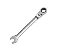 WISEUP Llaves fijas con carraca, llave de trinquete de 2 en 1 de 13 mm, forjada CR-V, capaz de ajustar el ángulo de la cabeza a voluntad, resistente a la flexión Llaves combinadas