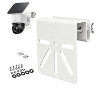 WiTi Soporte de acero inoxidable para Eufy SoloCam S340, E30/S330, instalación sin taladro, soporte universal compatible con Wyze Solar Pan Cam, panel solar, LED, cámaras al aire libre (blanco)