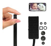 WIWACAM MW5L Cámara WiFi 4K Ultra HD Detección de movimiento interior Cámara de vigilancia, ranura para tarjeta microSD, alarma en teléfono móvil, alarma de correo electrónico, batería
