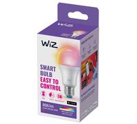 WiZ A60 bombilla LED mate WiFi E27 8,5W RGBW EC:EPREL:1421108