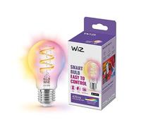 WiZ Bombilla LED inteligente E27 ST64 – filamento transparente 6,3W 470 lúmenes a todo color WiFi