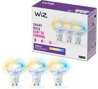 WiZ - Bombilla LED inteligente GU10 de cristal - 50W, estilo clásico en cristal, 16 millones de colores (RGB), Wi-Fi/Bluetooth, control por voz/aplicación, funciona con Google Home, Alexa y HomeKit.