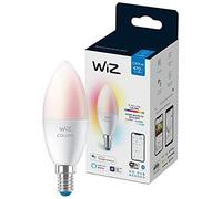 Wiz - bombilla led inteligente wi-fi, 4,9w(eq. 40 w) e14 tipo vela, lu