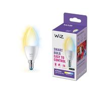 WiZ Bombilla LED Wi‑Fi 4,9W (Eq. 40W) E14 vela – luz blanca y colores, Alexa y Google Home