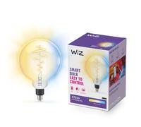 WiZ - Bombilla LED Inteligente Wi-Fi 6,5W (Eq. 25W) PS160 casquillo E27, Filamento Ámbar, Luz Blanca regulable, con tecnología SpaceSense y compatible con Alexa y Google Home