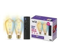 WiZ Bombilla LED inteligente ST64 E27 6,7W (50W) Filamento ámbar Blanco regulable SpaceSense